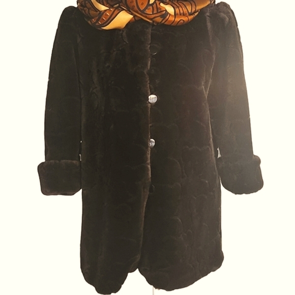 Erika Eriksson Vintage Teddy Bear Coat Jacket  Size Girls 7/8 - Picture 1 of 10